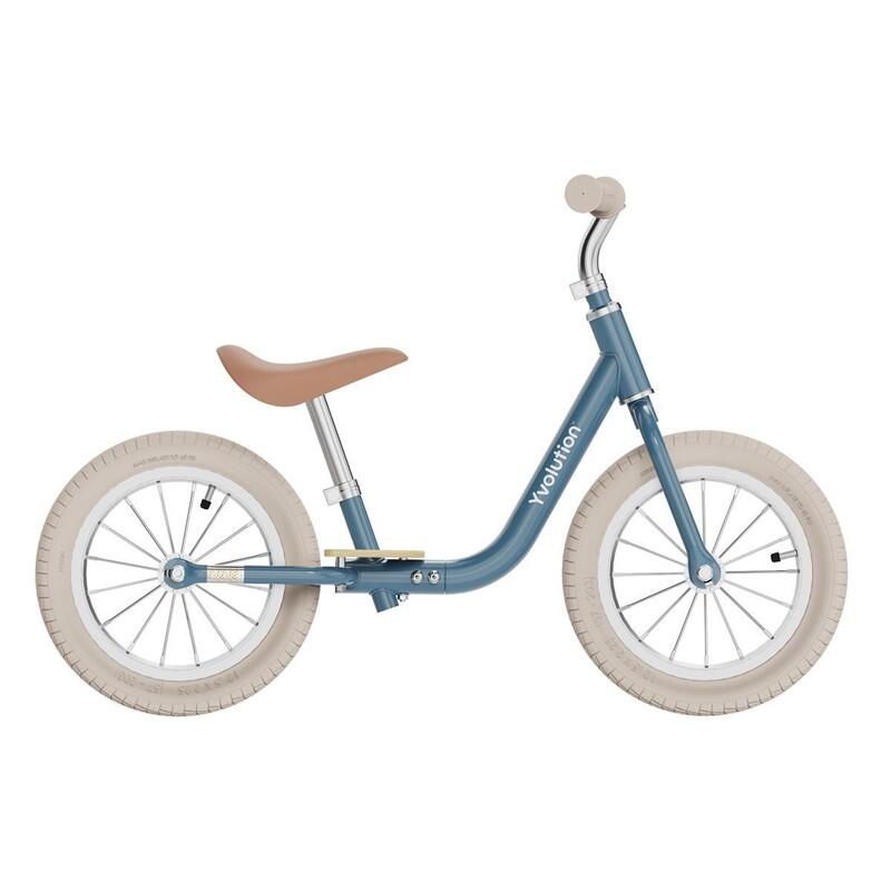 Bicicleta de equilíbrio vintage sem pedais para criança YVOLUTION Classic Blue 6/6