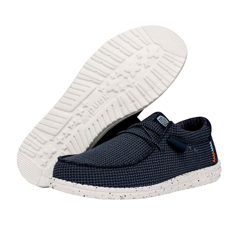 Zapatillas Lona Hombre Hey Dude Wally Sport Azul 5/6