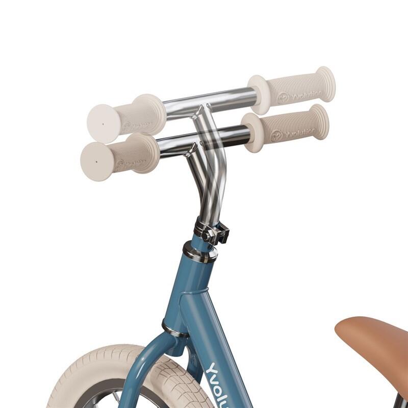 Bicicleta de equilíbrio vintage sem pedais para criança YVOLUTION Classic Blue 3/6