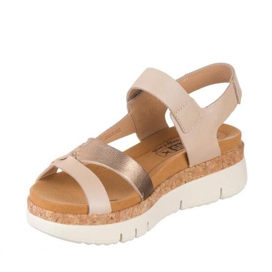 Sandalias Planas Mujer Pikolinos W4n-0968 Metalizado