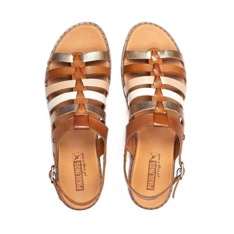 Sandales Plates Femme Pikolinos W8q-0799 Marron 4/4
