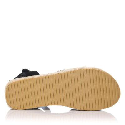 Sandalias Planas Mujer Refresh Negro