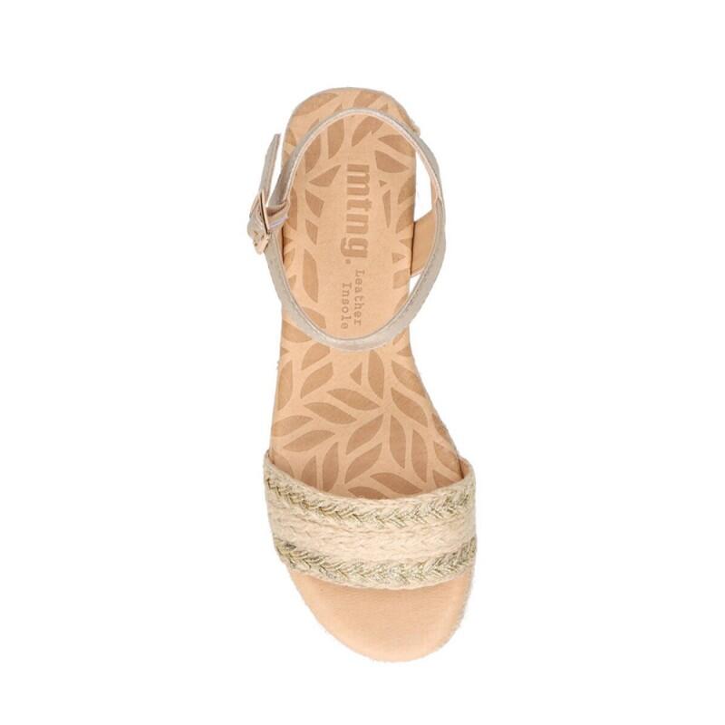 Sandalias Planas Mujer Mustang  Beige 3/5