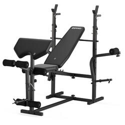 Banc de musculation Zipro Ripped avec pupitre à biceps, support de barre