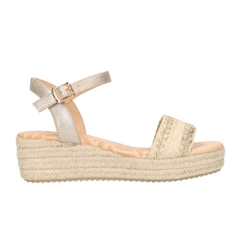 Sandalias Planas Mujer Mustang  Beige 5/5