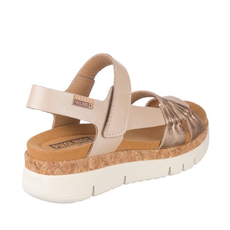 Sandalias Planas Mujer Pikolinos W4n-0968 Metalizado 3/5