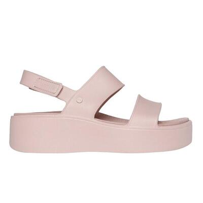 Platte sandalen dames skechers grijs