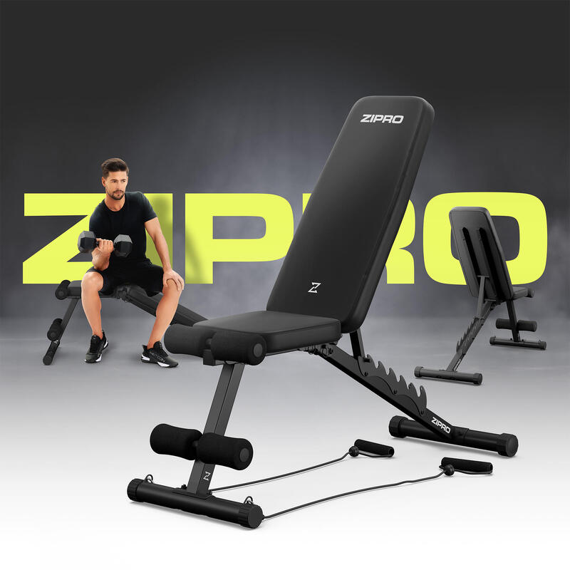 Bancă bodybuilding reglabilă Zipro Tempo cu extensor