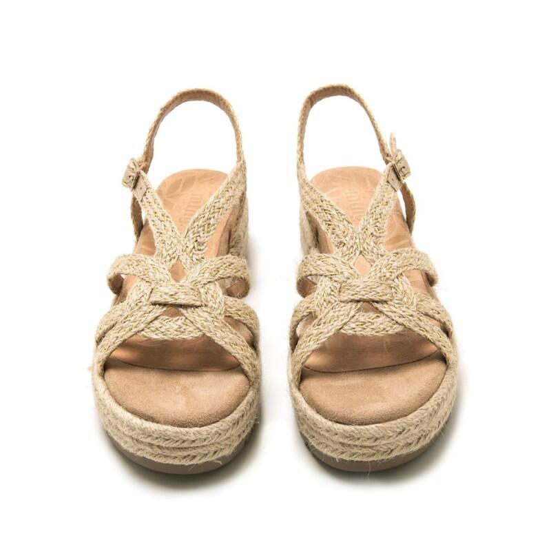 Sandalias Planas Mujer Mustang  Beige 3/4