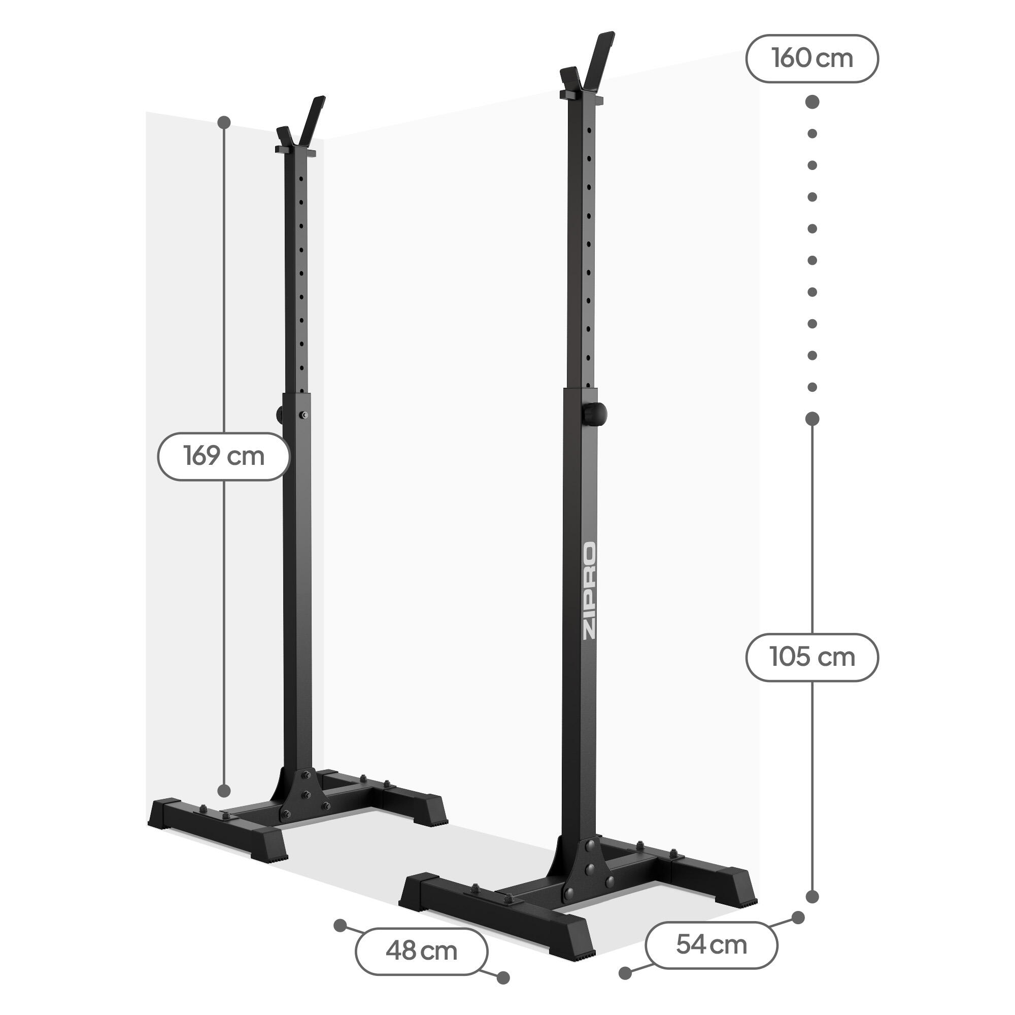Rack de musculation rétractable Zipro 120 kg 7/8