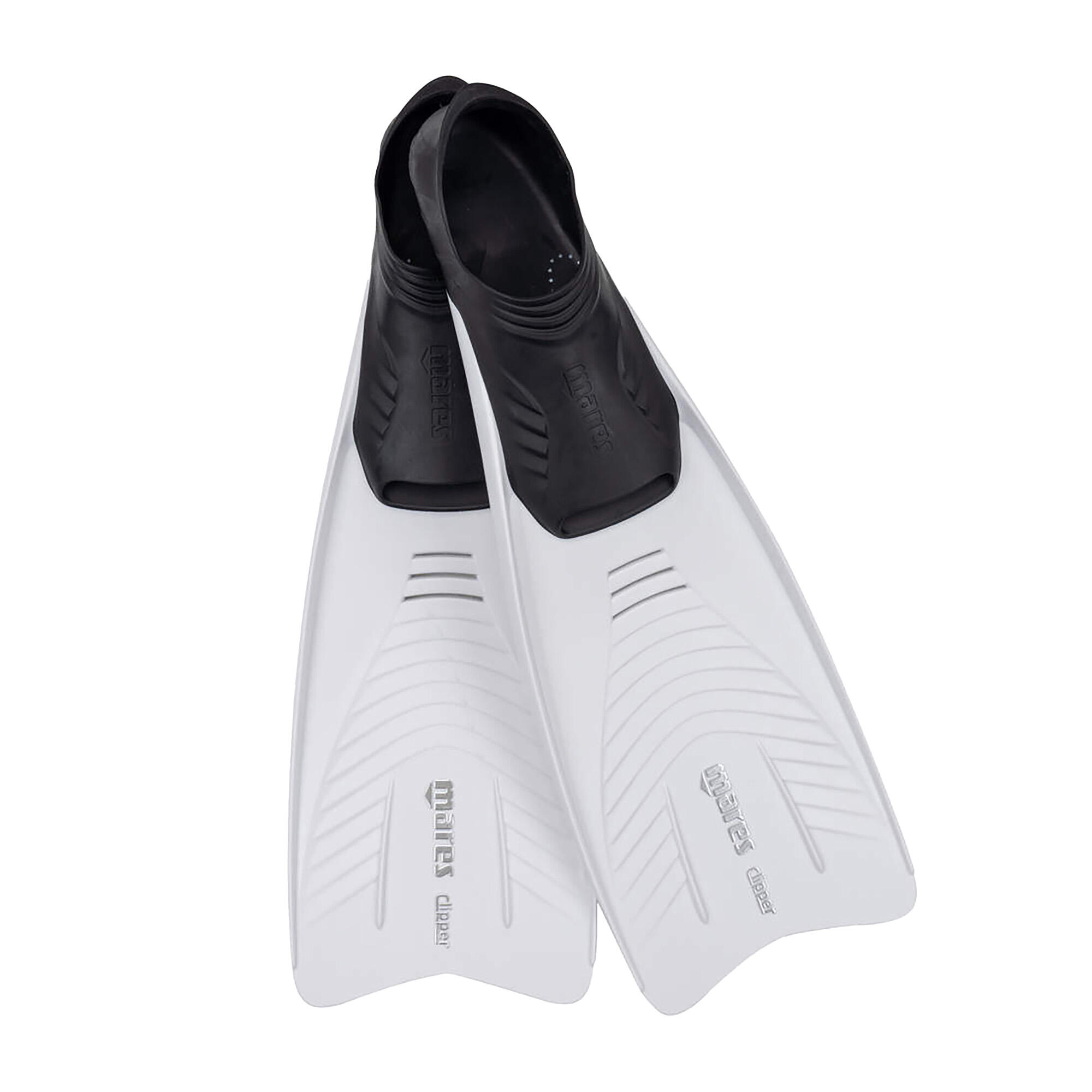 Pinne da snorkeling per adulti CLIPPER, bianche 3/3