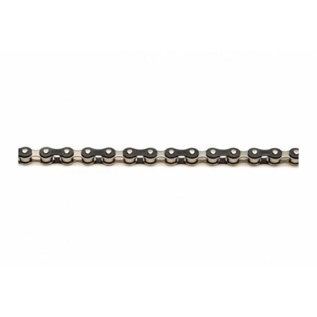 IZUMI Jet Zwarte Ketting 1/2 x 1/8 inch - zilver