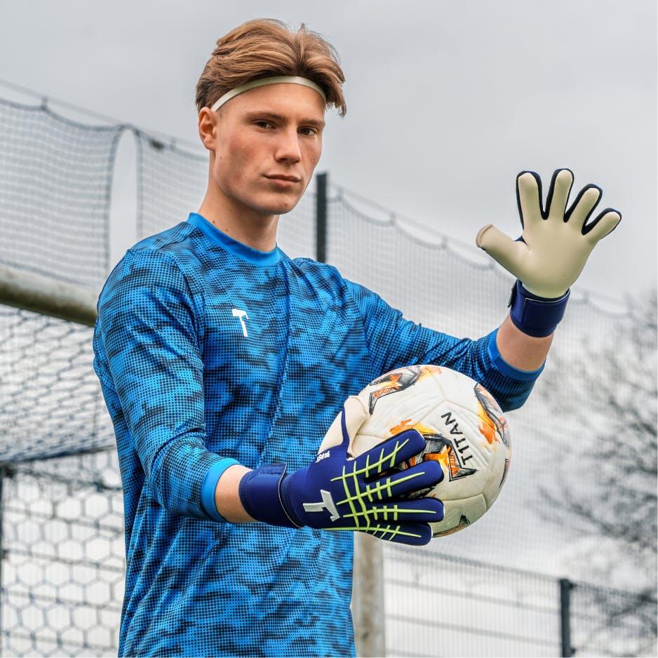 Guantes de portero de fútbol Blue BEAST 3.0 para adulto 3/7