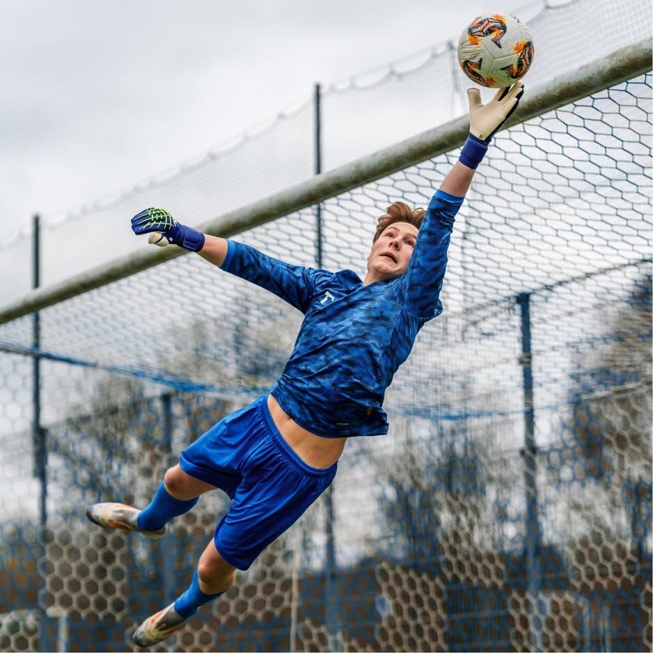 Guantes de portero de fútbol Blue BEAST 3.0 para adulto 7/7