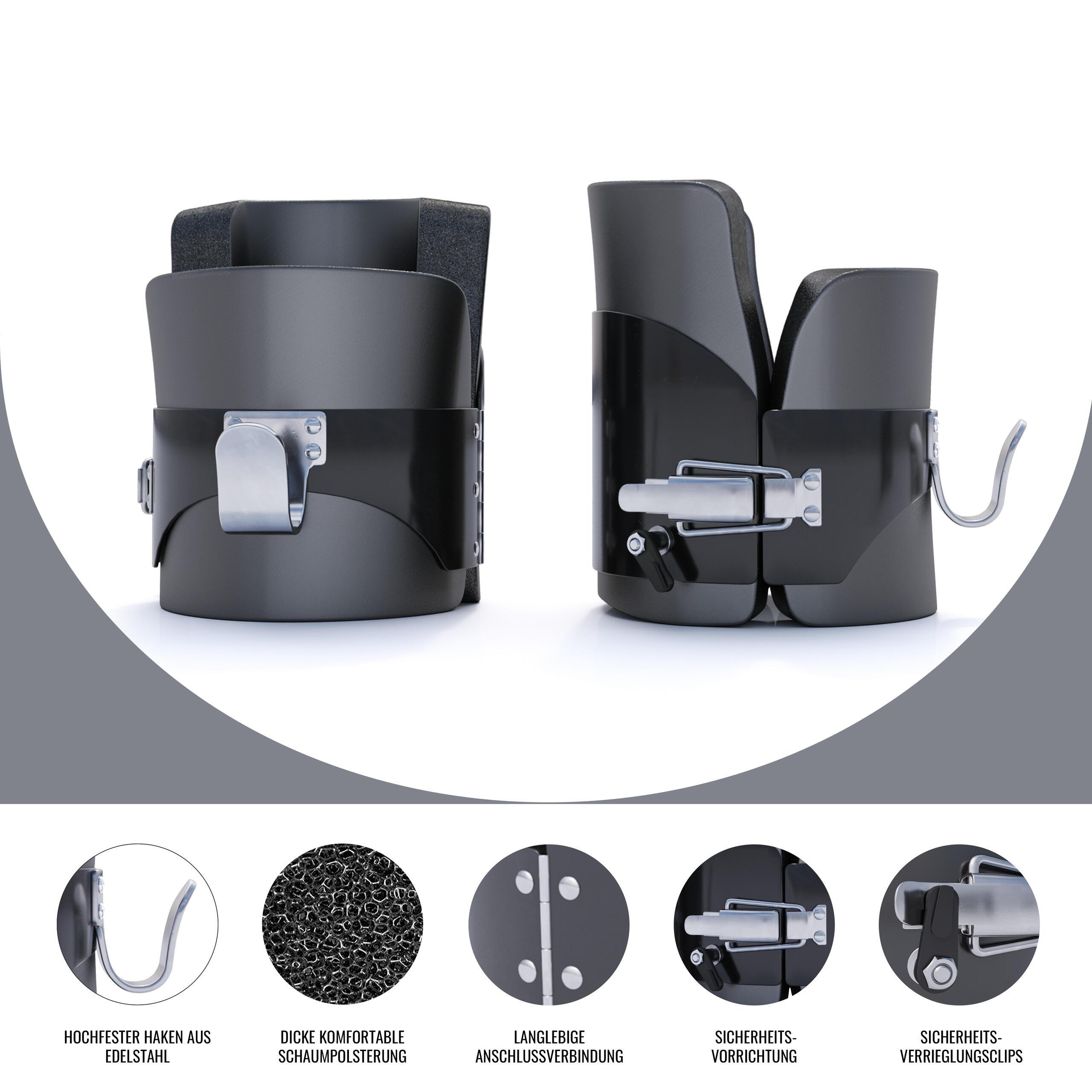 BOTTES D'INVERSION / GRAVITY BOOTS NOIR | ACCESSOIRE MUSCULATION 7/7
