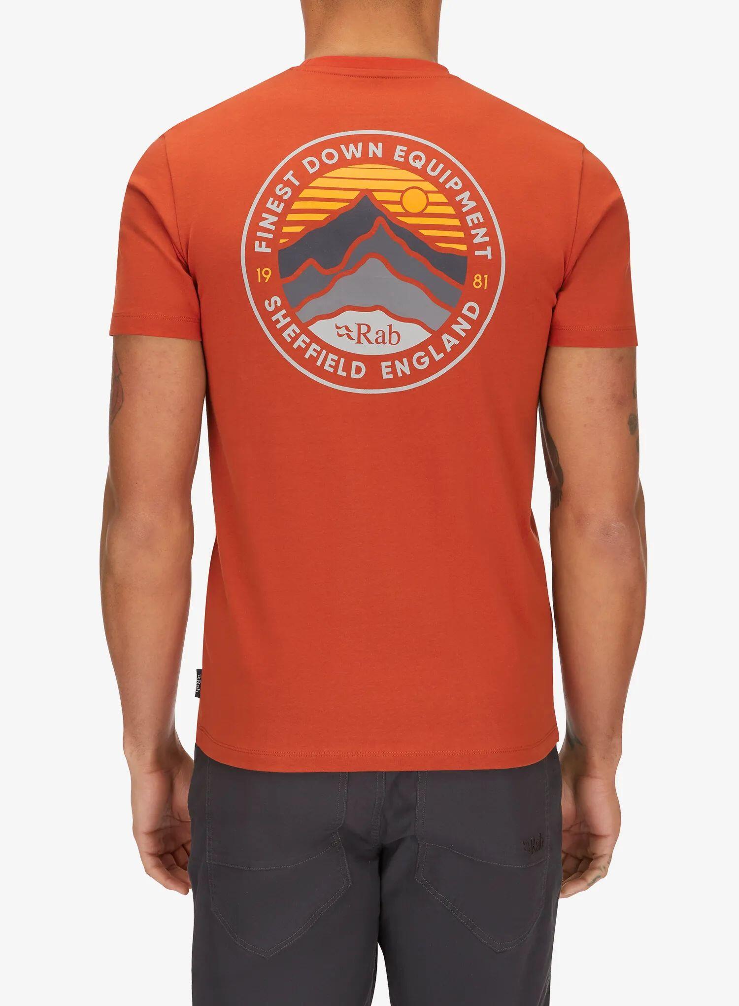 Koszulka bawełniana męska Rab Basecamp 3 Peak Tee 2/7