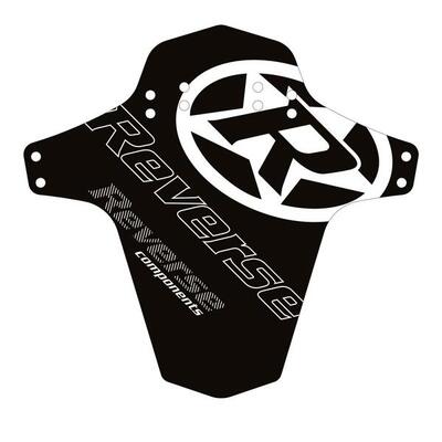 Reverse Logo Mudfender - Schwarz/Weiß