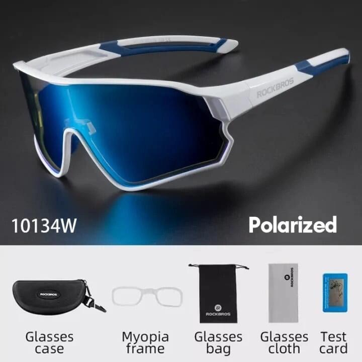 Okulary sportowe unisex Rockbros 10134W z polaryzacją 2/4