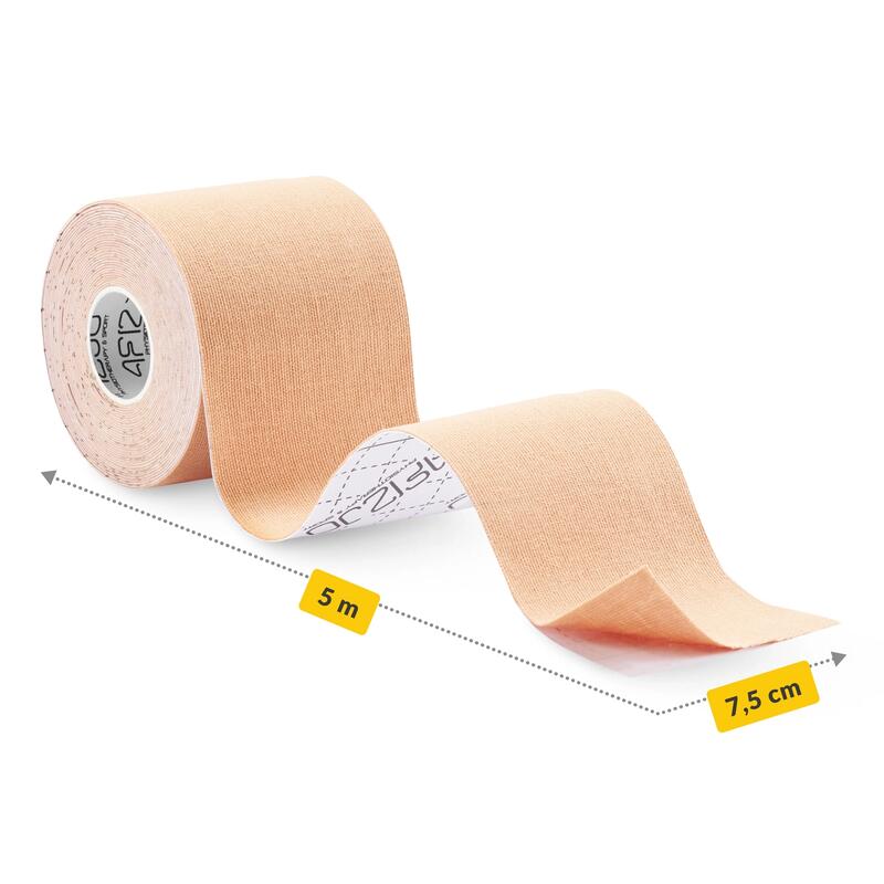 Bandaje pentru kinesiotaping și stabilizare corporală 4FIZJO 7,5 cm x 5 m
