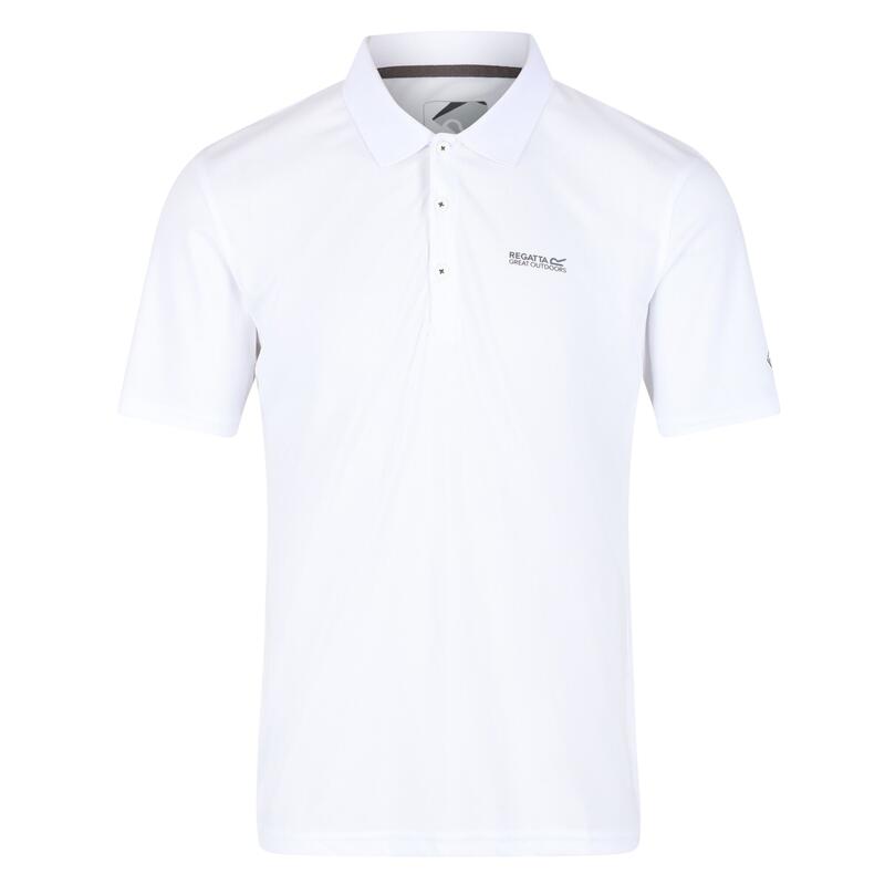 Maverik V Kurzärmeliges Walking-Poloshirt für Herren - Weiß