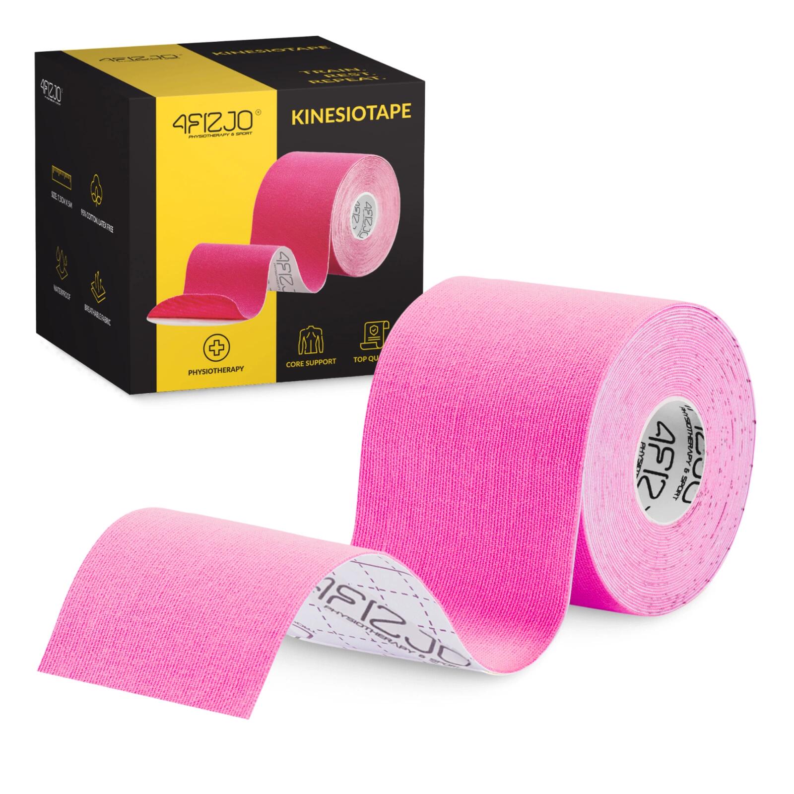 Tejpy do kinesiotapinu ciała i stabilizacji 4FIZJO 7,5 cm x 5 m