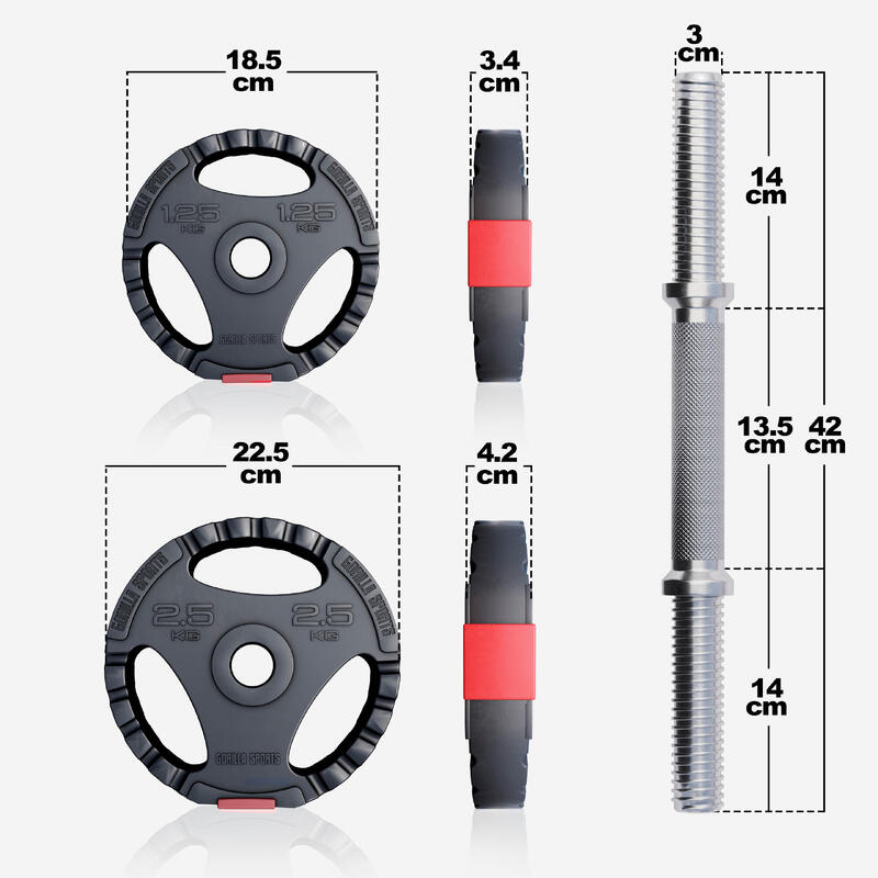 GORILLA SPORTS Hantelset
