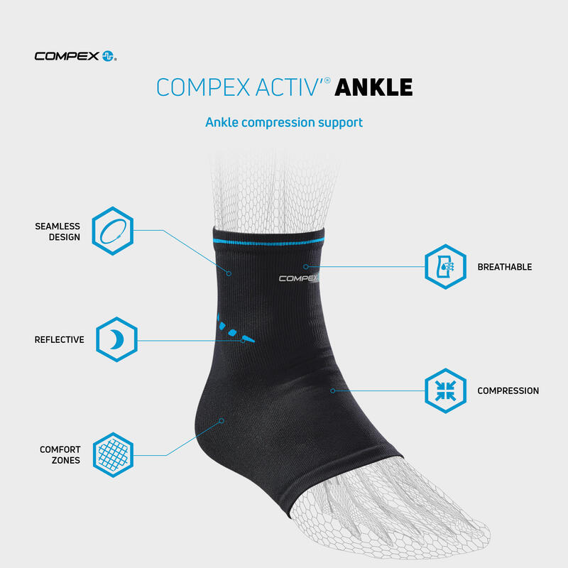 COMPEX ACTIV’ ANKLE Chevillière de contention sportive
