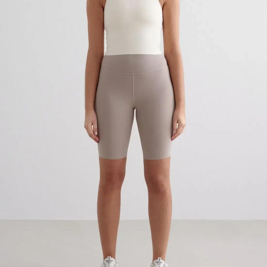 Women's Biker Shorts High-Waisted Moisture-Wicking Squat Proof Sense Dark Clay