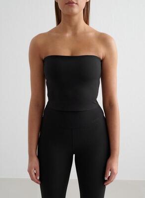 Damen Trägerloses Bralette-Top Schwarz