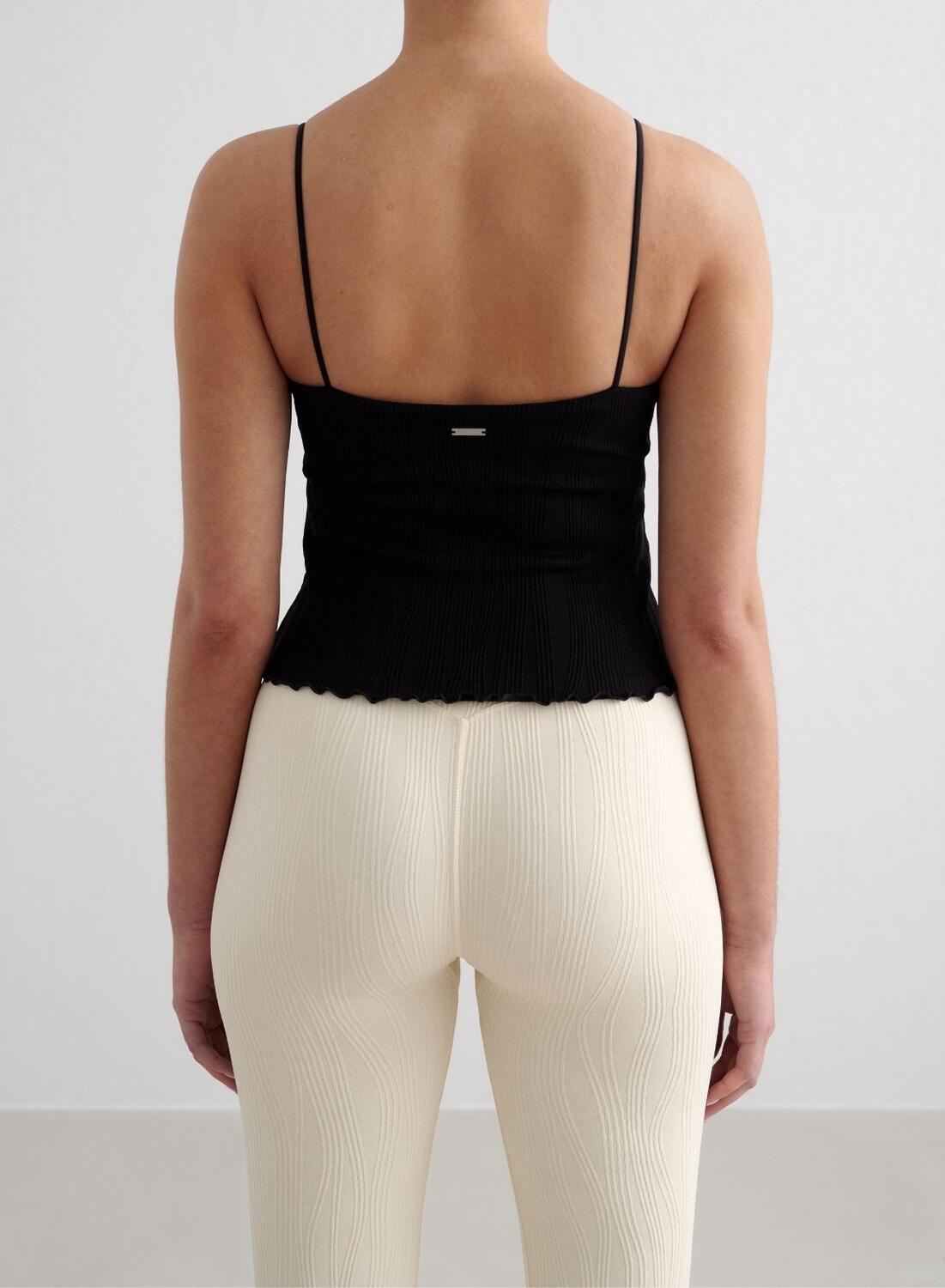 Femme Legging Évasé Taille Haute Sans Coutures Tulip Blanc Amande 6/7
