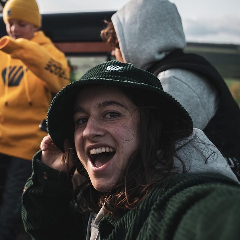 Sombrero estilo bucket de pana – Verde 4/4