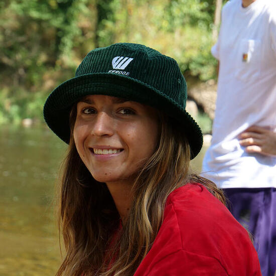 Cappello bucket in velluto a coste – Malva