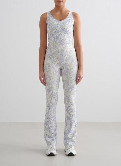 Leggings da yoga a zampa d'elefante traspiranti neri