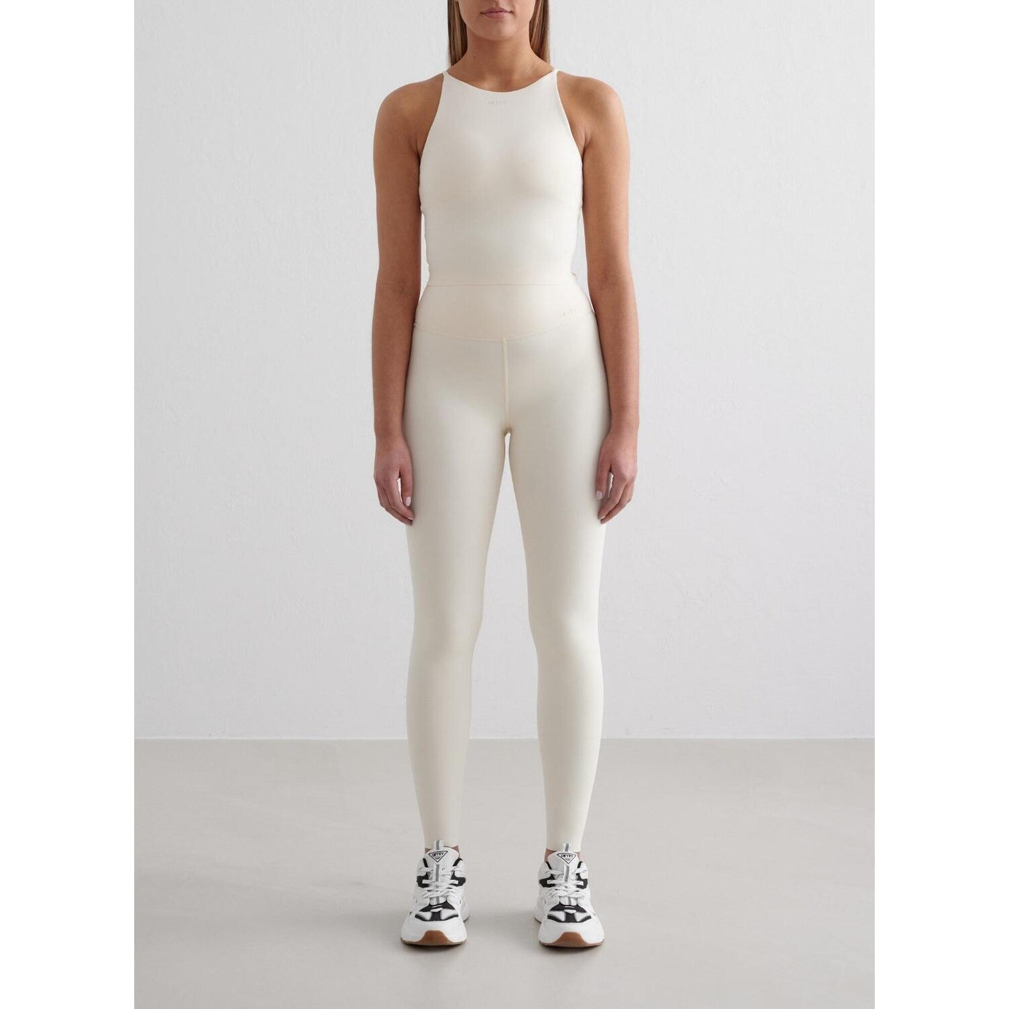 Aim'n - Femme Leggings Évacuation De L'Humidité Résistant Au Squat Amandel Blanc - Legging - Blanc - 40 M - Decathlon