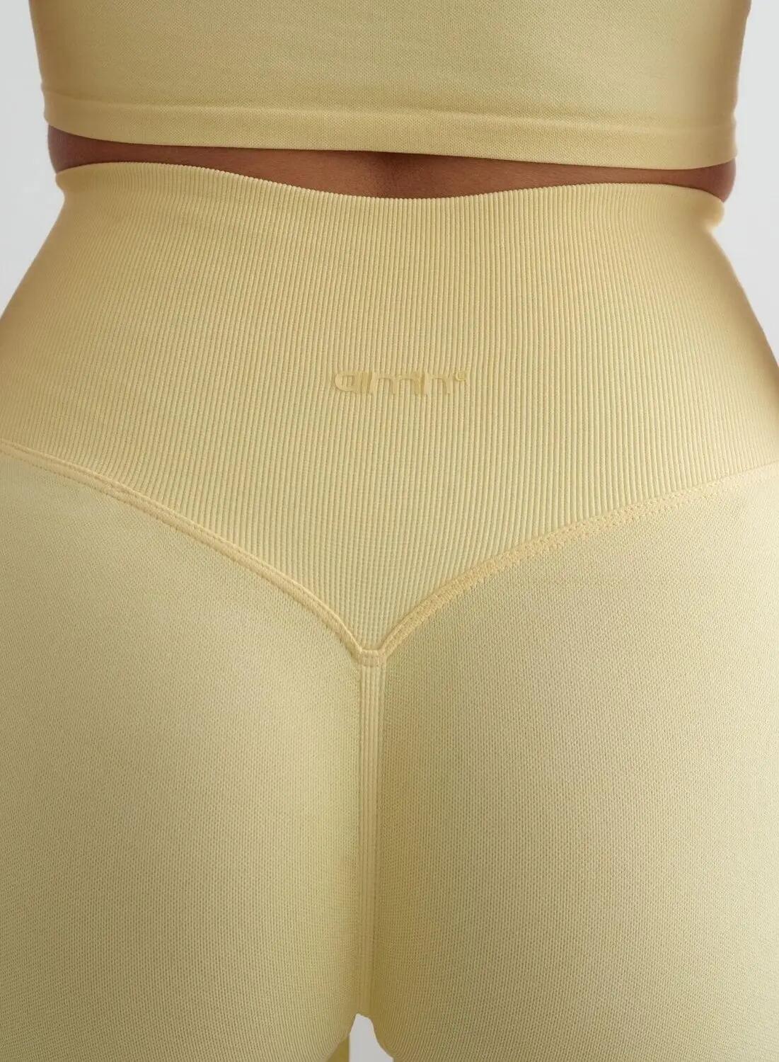 Femme Short Mini Sans Couture Jaune Clair 5/6