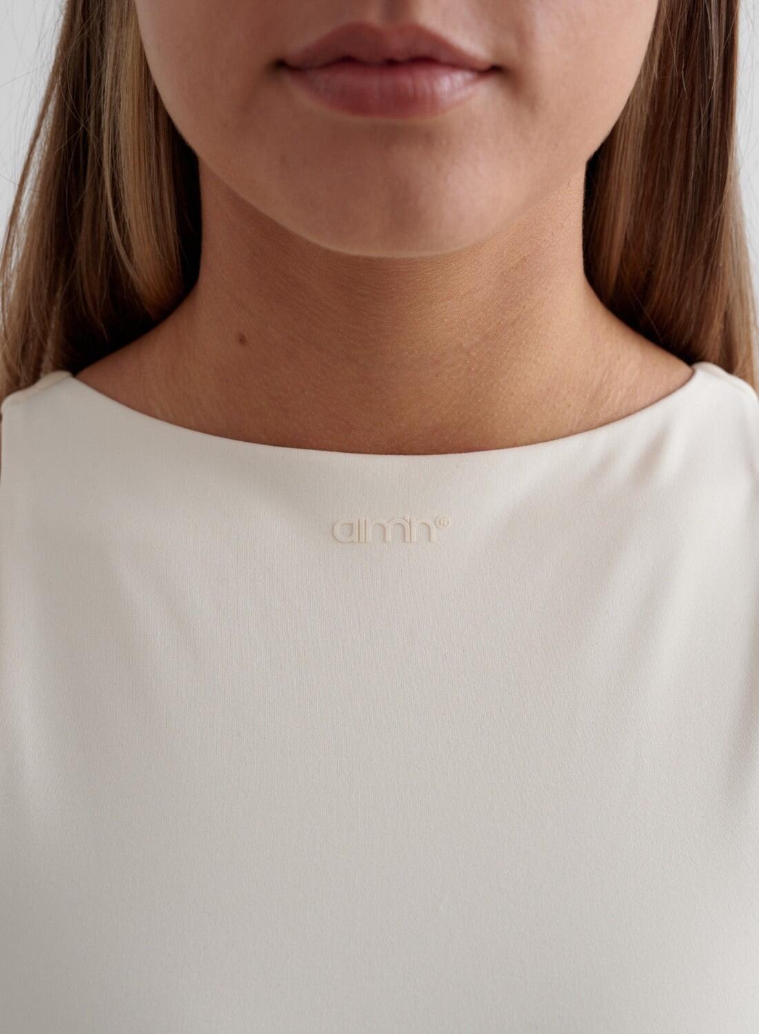 Femme Robe Col Haut Évacuant l'humidité Blanc d'Amande 5/6