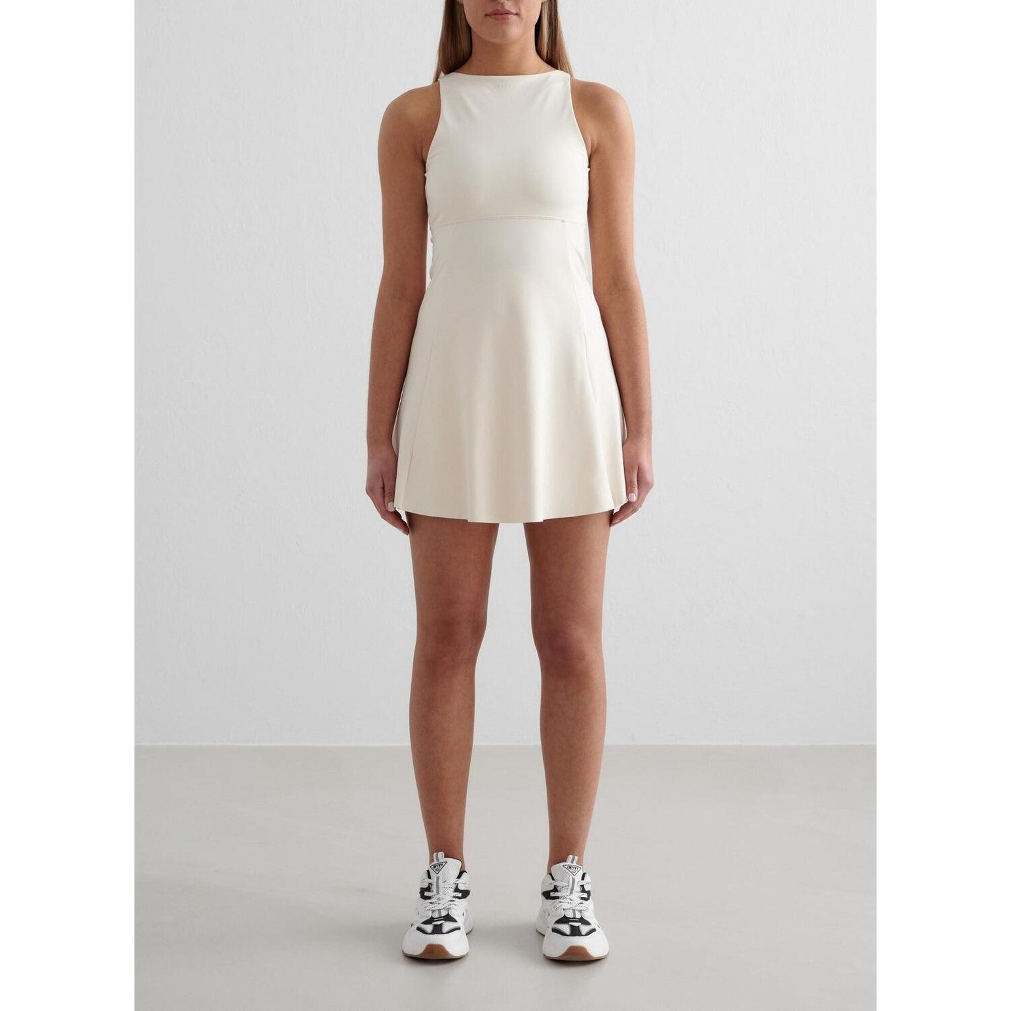Aim'n - Femme Robe Col Haut Évacuant L'Humidité Blanc D'Amande - Robe - Blanc - 48 Xl - Decathlon