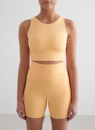 Femme Soutien-gorge de sport Col Haut Dos à Bretelles Blanc