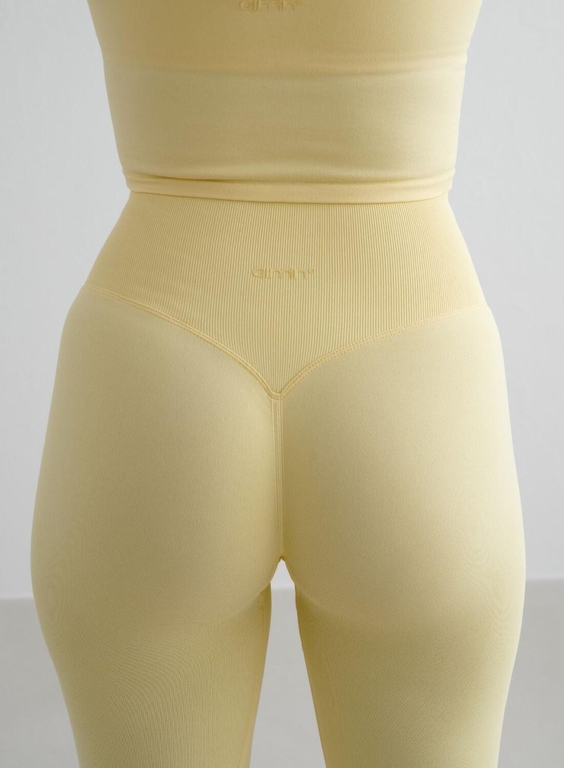 Mujer Leggings Peite Sin Costura Amarillo Claro 5/6