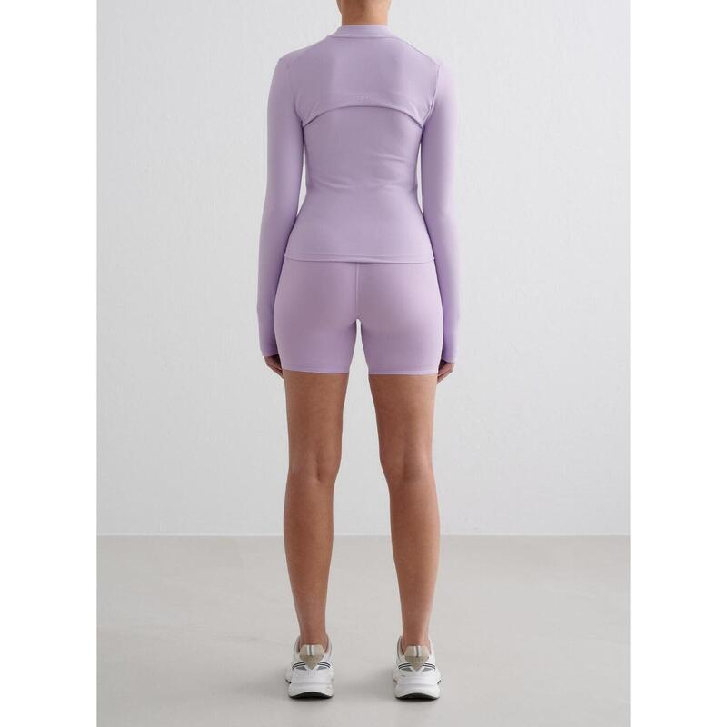 Femme Veste de Course avec Fermeture Éclair Lilas