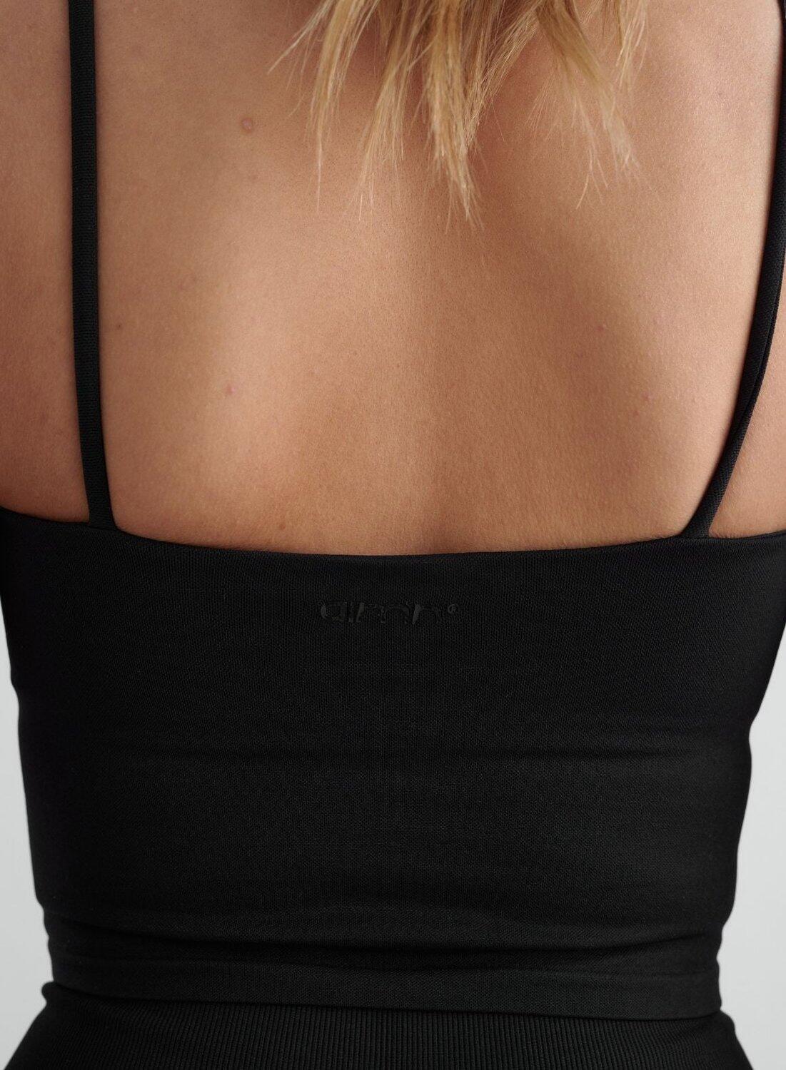 Femme Débardeur à Bretelles Sans Couture Noir 5/6