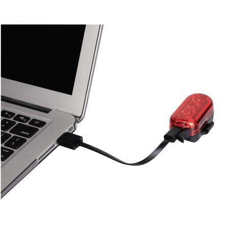 LUCE POSTERIORE TOPEAK TAILUX 100 USB (ROSSO & AMBRA) 2/4