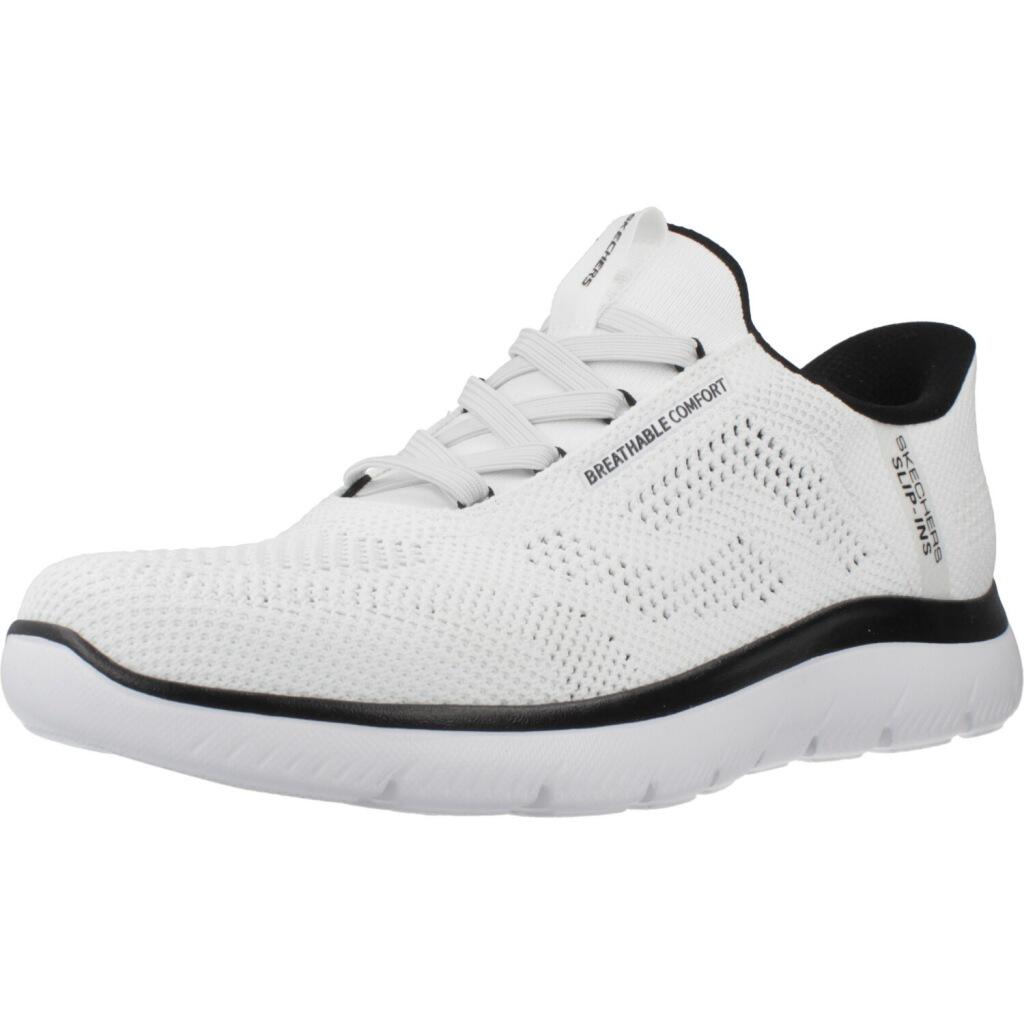 Kapcie SKECHERS SLIP-INS SUMMITS Biały