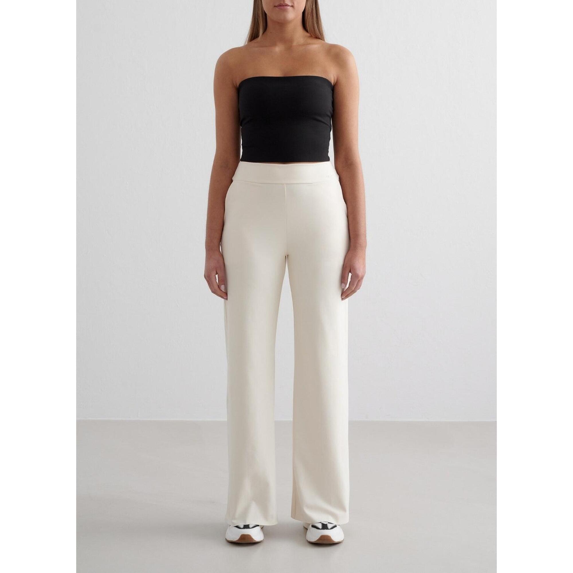 Aim'n - Femme Pantalon À Jambe Large Amandel Blanc - Pantalons - Blanc - 40 M - Decathlon