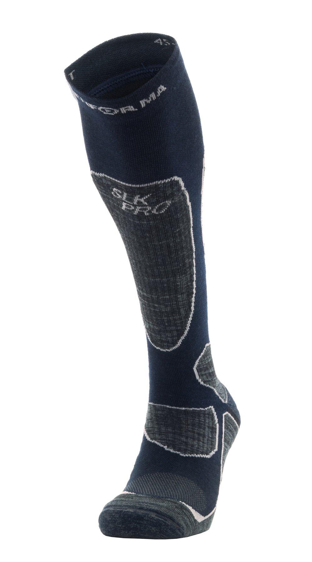 ENFORMA SLK-PRO SKI - MERINO/ZIJDE - ACHILLES & ENKEL SUPPORT - MEDIUM COMPRESSIE