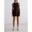 Femme Tennis Robe Col Haut Évacuant l'humidité Noir