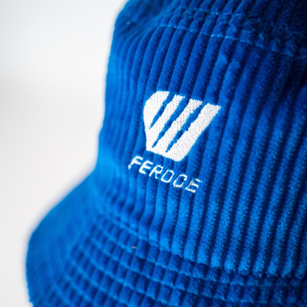 Sombrero estilo bucket de pana – Azul 3/3