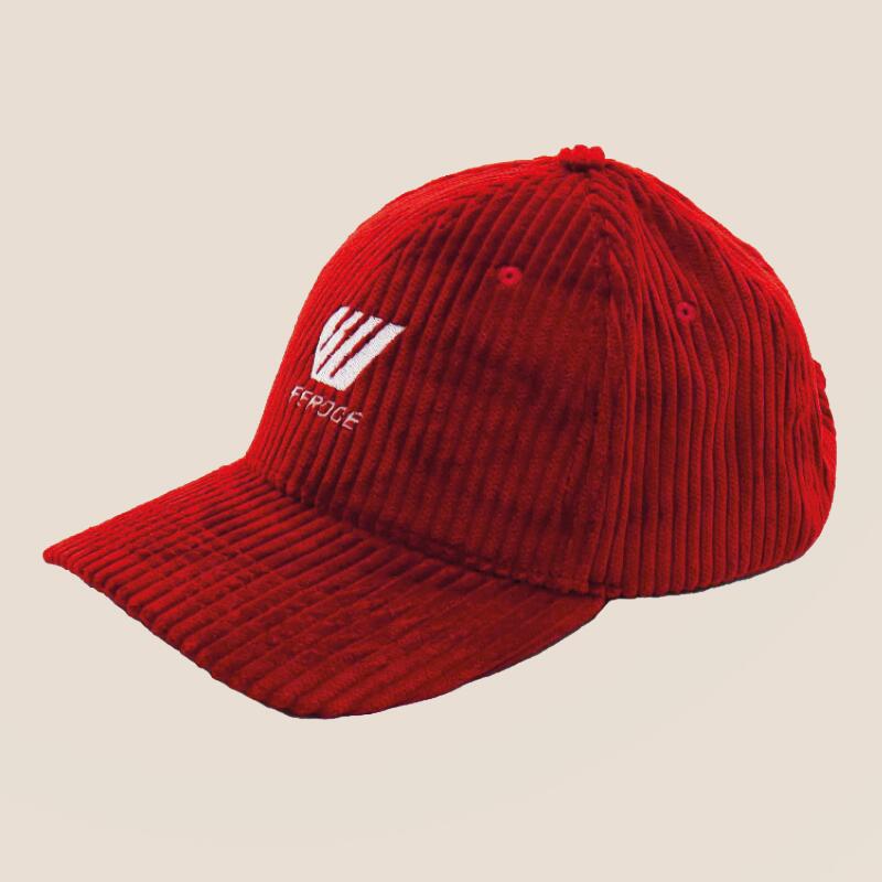 Gorra de pana – Roja 3/4