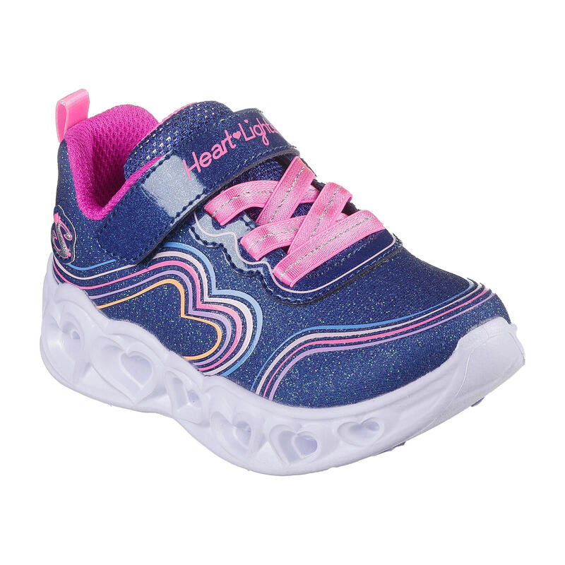 Pantofi pentru copii SKECHERS Heart s Retro Hearts cu ornamente din piele