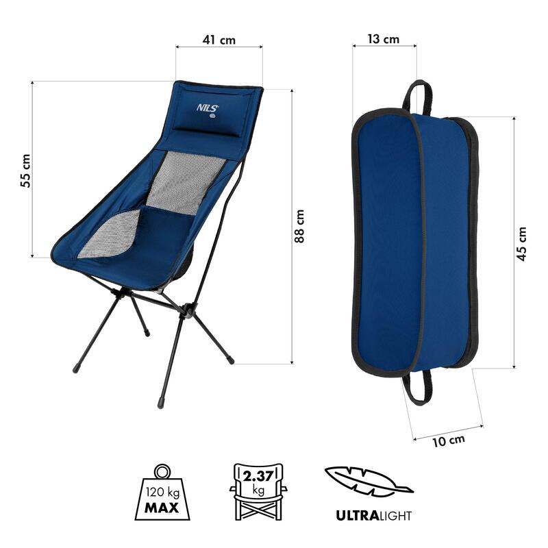Krzesło składane ultralight NC3322 Nils Camp